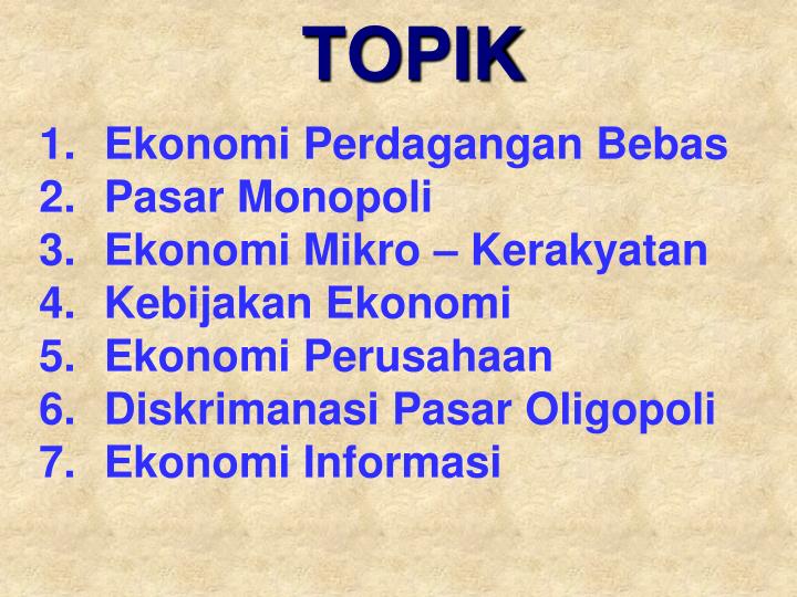 PPT - STRUKTUR PASAR/INDUSTRI PowerPoint Presentation - ID 