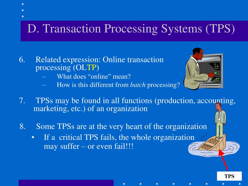 in an organization a transaction processing system in an organization a transaction processing system
