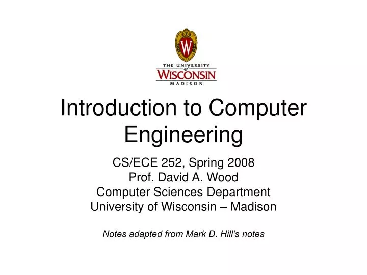PPT - Introduction to Computer Engineering PowerPoint Presentation ...