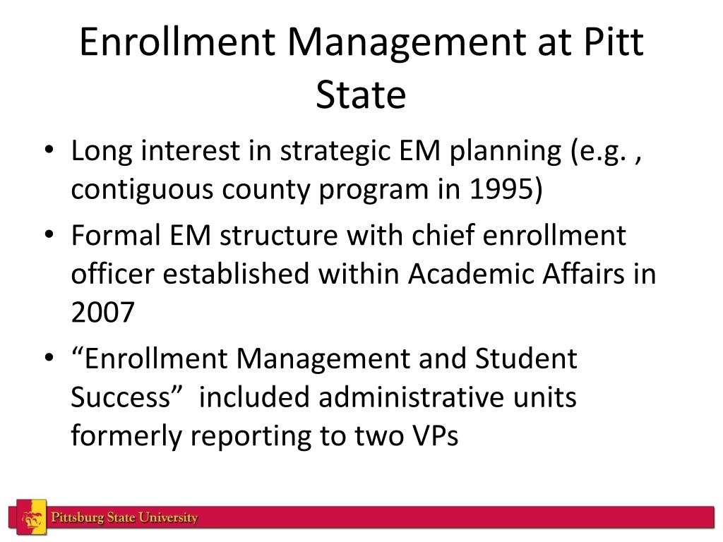 PPT Transformation through Enrollment Management PowerPoint