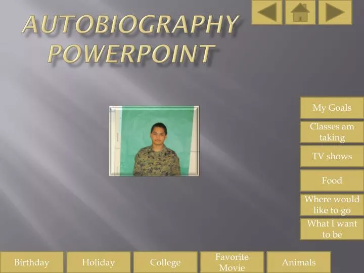 Powerpoint Autobiography Template