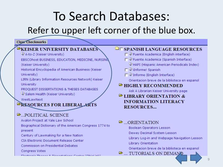 orientation library search orientation library search