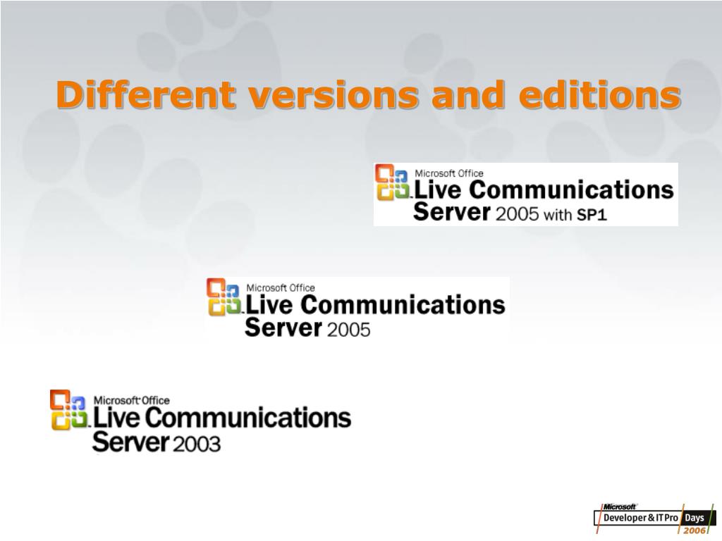PPT - Microsoft Office Live Communications Server 2005: In Close