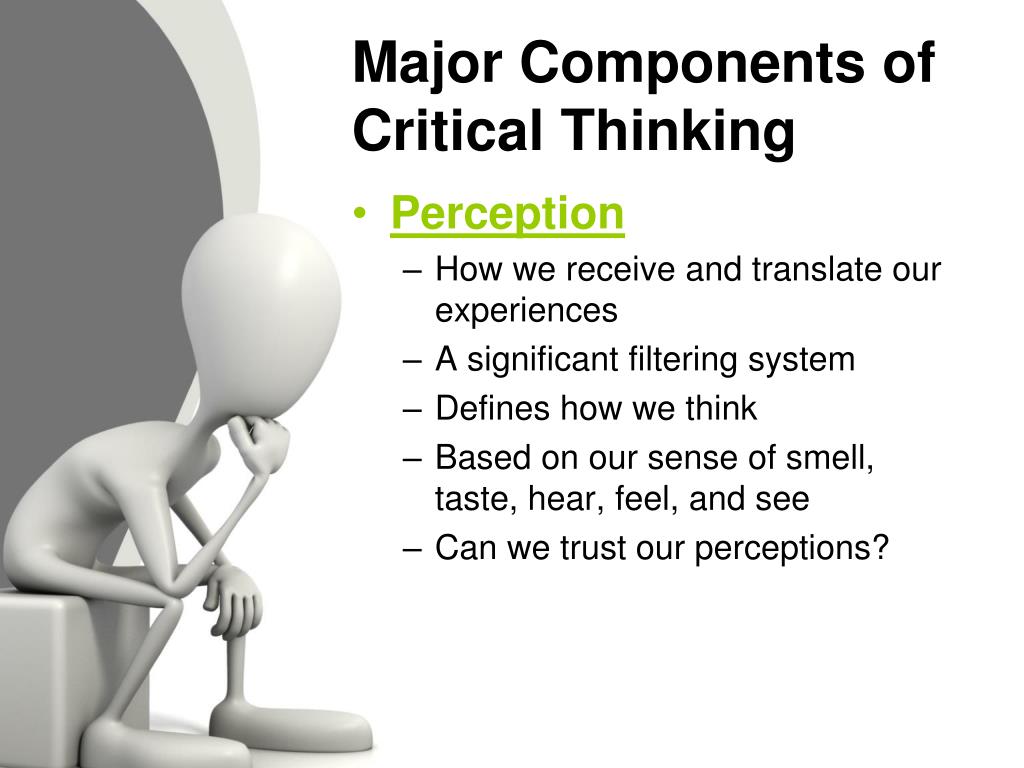 explain the role of perception in critical thinking