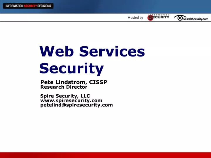 thesis on web services security