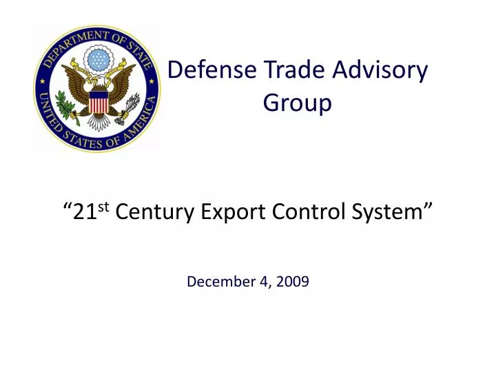 21 st century export control system n.