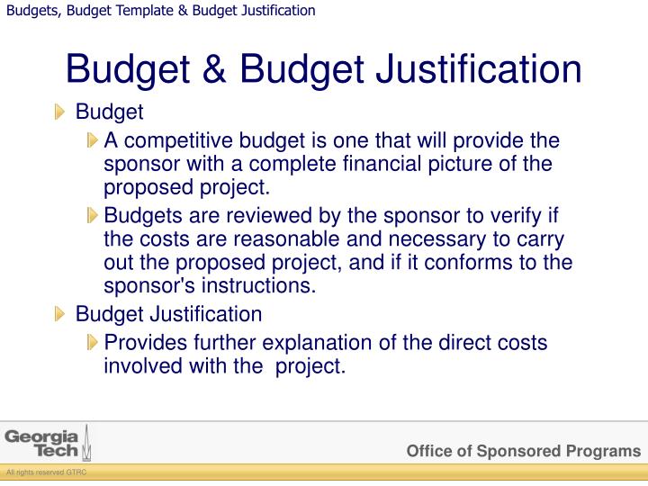 PPT Budgeting, Budget Justification, & Templates PowerPoint