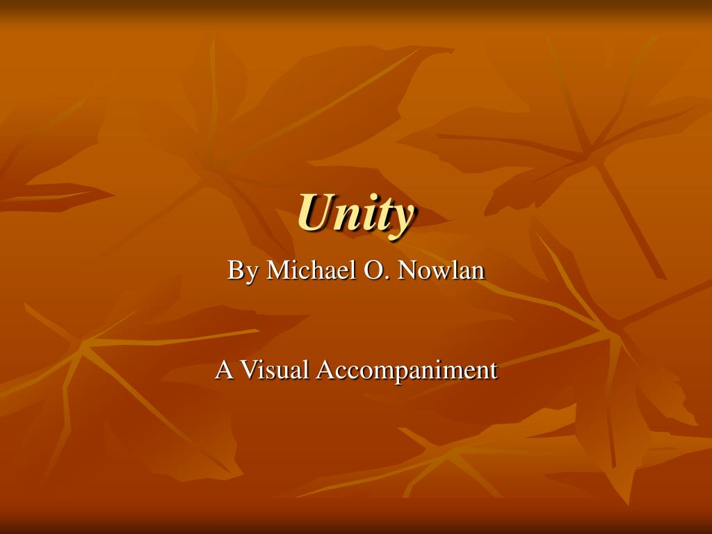 multimedia presentation on unity