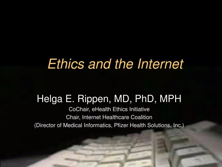 Ppt Ethics And The Internet Powerpoint Presentation Free Download Id4377814 7340