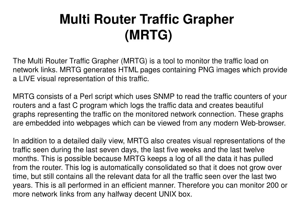 PPT - Multi Router Traffic Grapher (MRTG) PowerPoint Presentation, free  download - ID:4378142