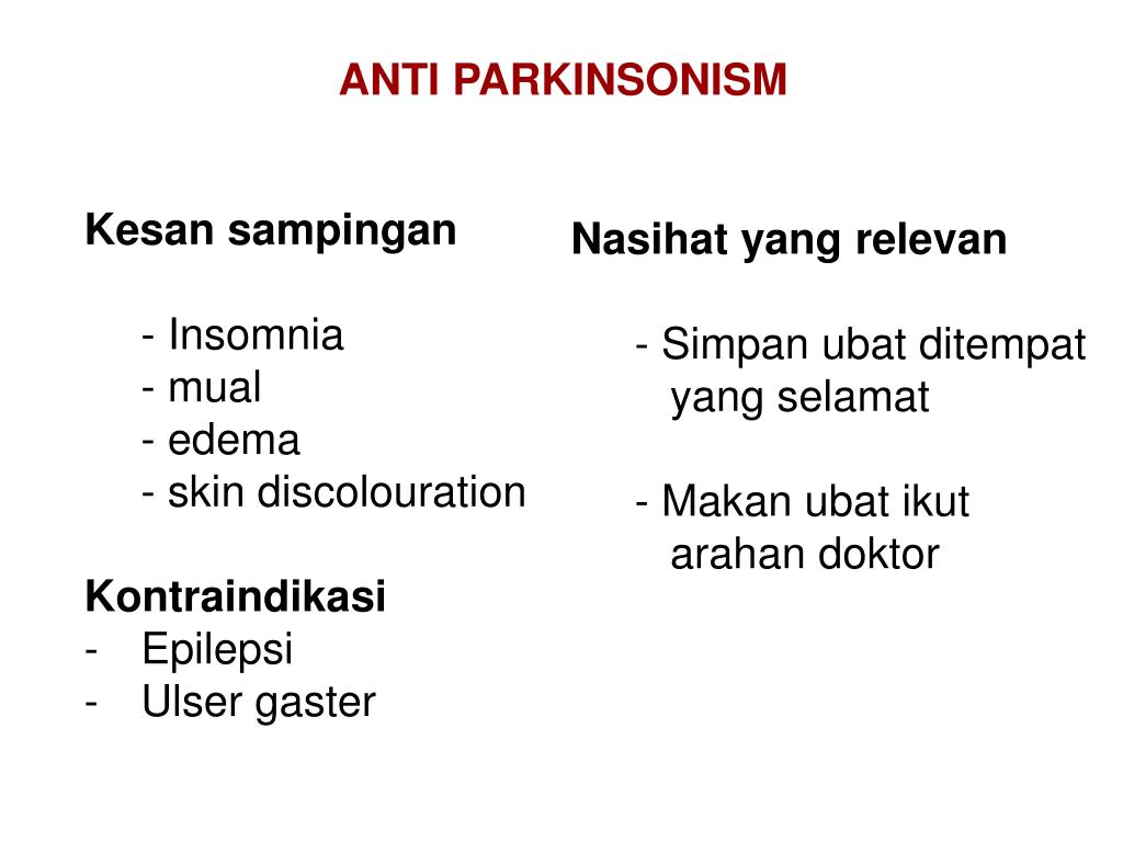 PPT - ANTI PARKINSONISM PowerPoint Presentation, free PPT - ANTI PARKINSONISM PowerPoint Presentation, free