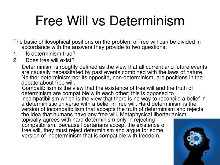 determinism vs indeterminism