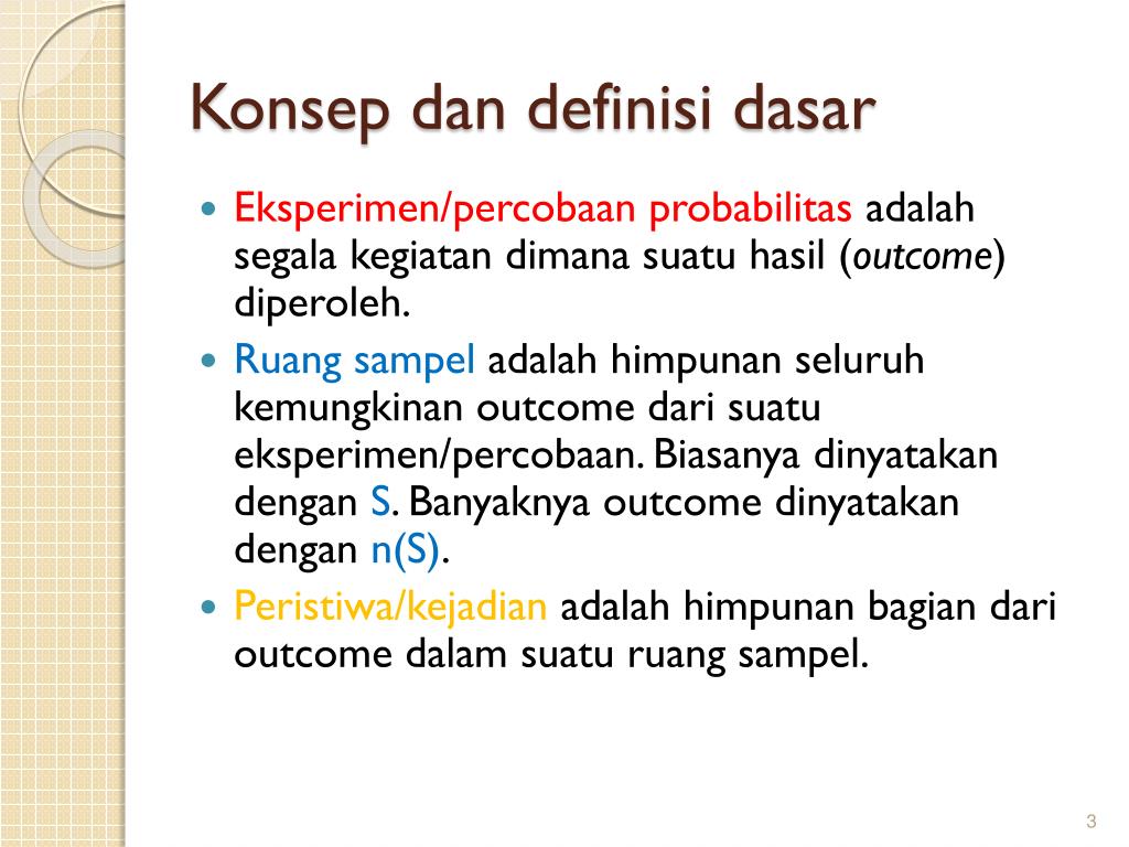 PPT - KONSEP DASAR PROBABILITAS PowerPoint Presentation, Free Download ...