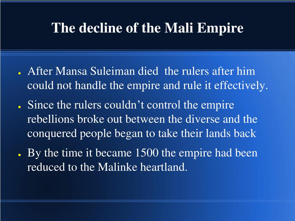 how did the mali empire grow and prosper
