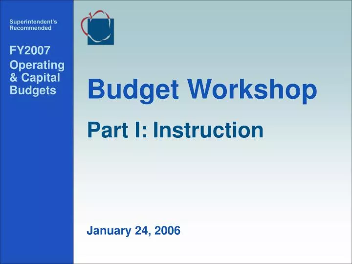 capital budget reccomendation capital budget reccomendation