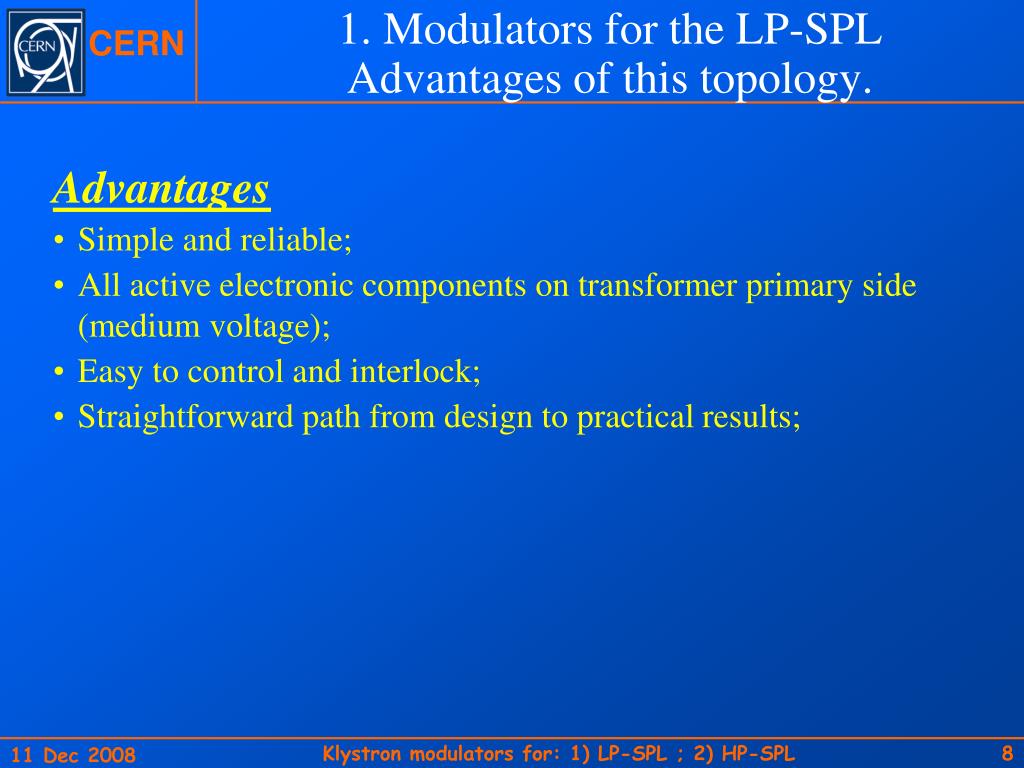 PPT Klystron Modulators for 1) the LPSPL and for 2) the HPSPL