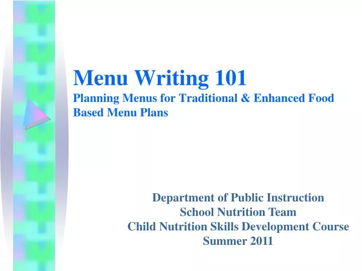menu writing 101 planning menus for traditional enhanced food based menu plans n.