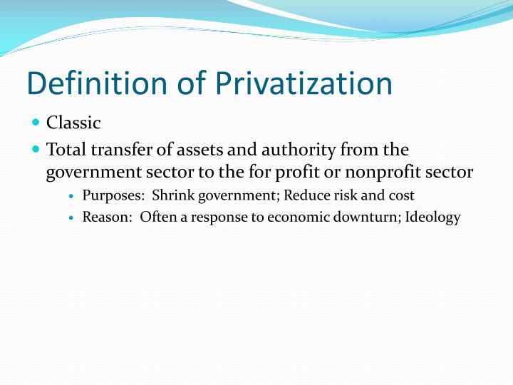 PPT - Privatization PowerPoint Presentation - ID:4389553