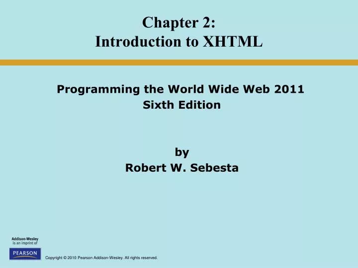 PPT - Chapter 2: Introduction to XHTML PowerPoint Presentation, free ...