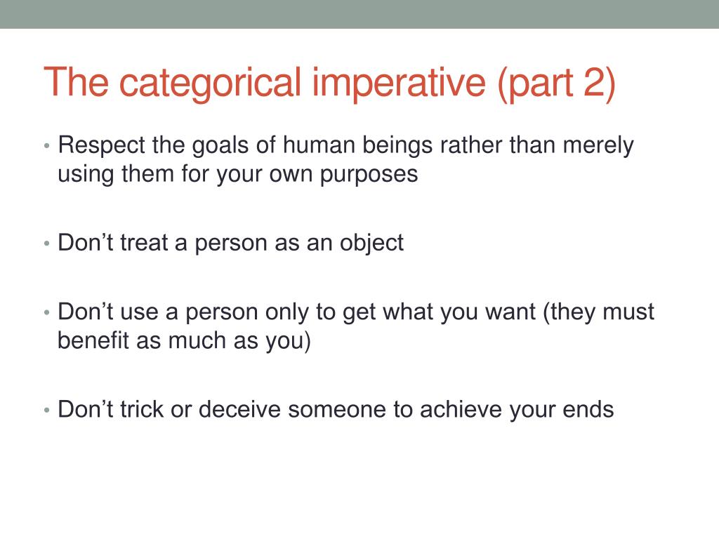 Ppt The Categorical Imperative Powerpoint Presentation Free Download Id 4390588