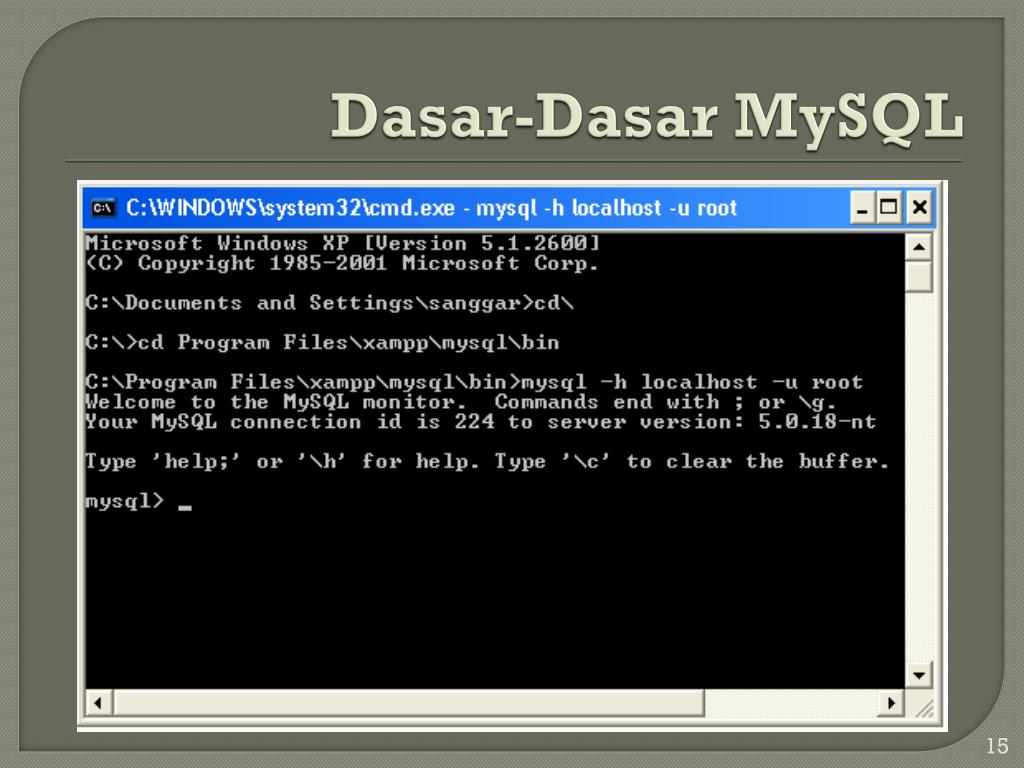 PPT - PENGENALAN MYSQL PowerPoint Presentation, free download - ID:4391007
