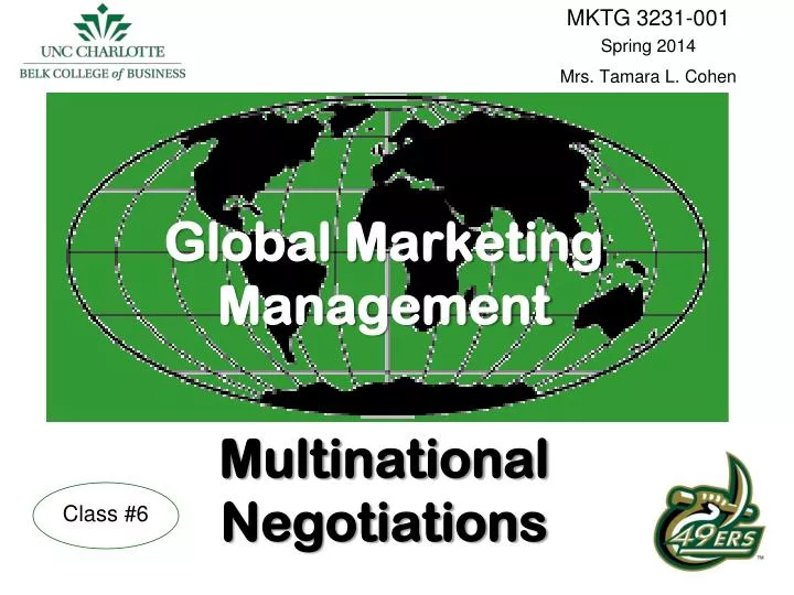 PPT - Global Marketing Management Multinational Negotiations PowerPoint ...
