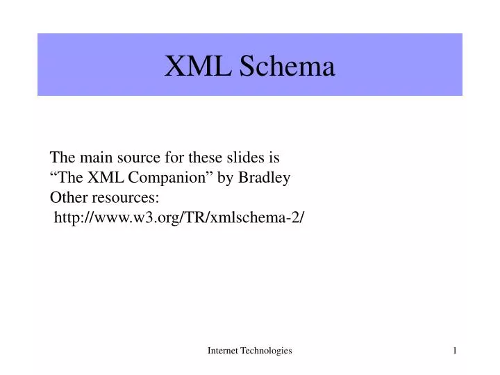 PPT - XML Schema PowerPoint Presentation, free download - ID:4392295