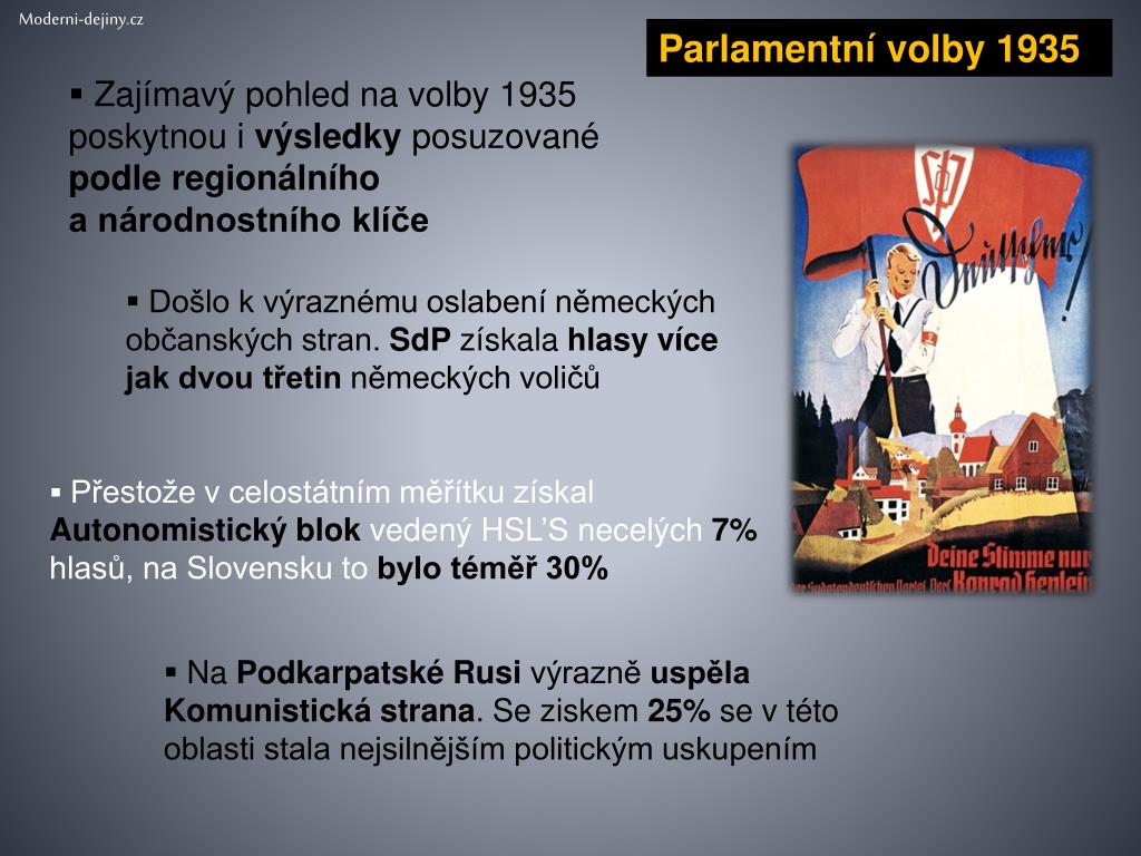 PPT - Politické dějiny I. republiky od roku 1929 do roku 1938 PowerPoint  Presentation - ID:4392406