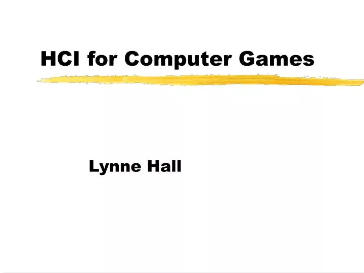 hci for computer games n.