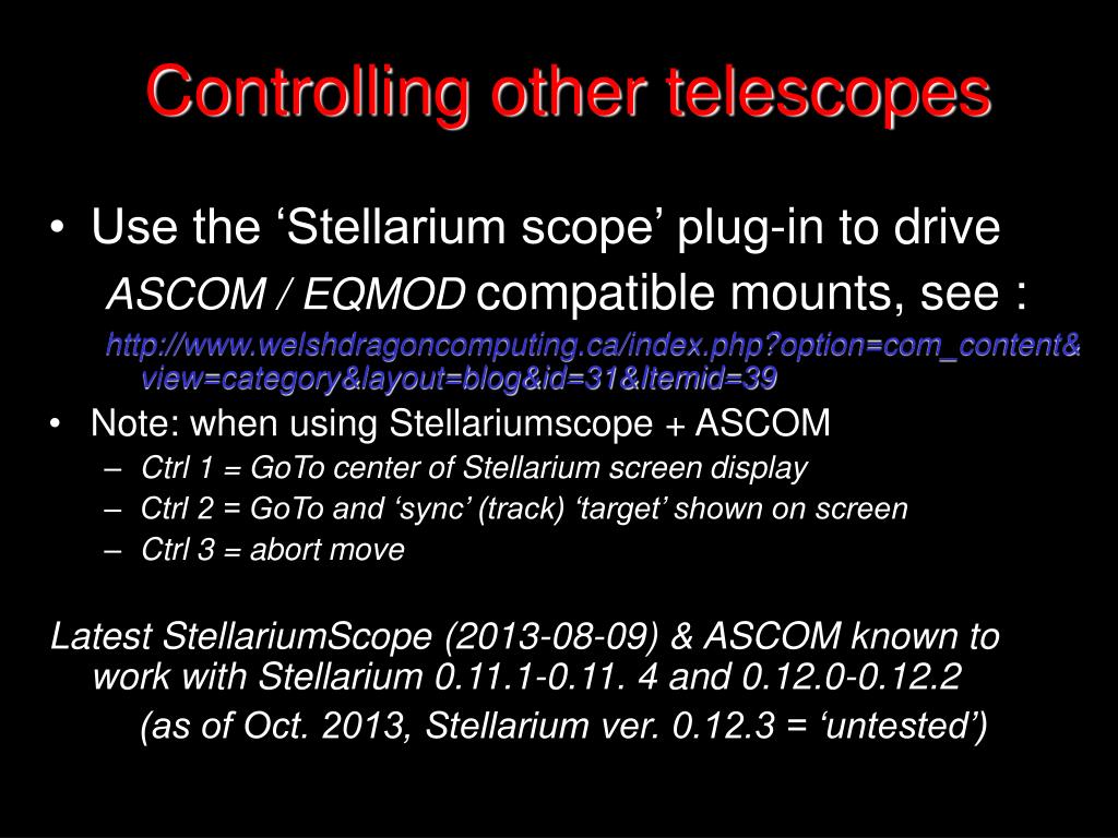 telescope control with stellarium telescope control with stellarium