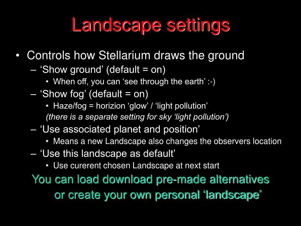 stellarium custom landscape stellarium custom landscape