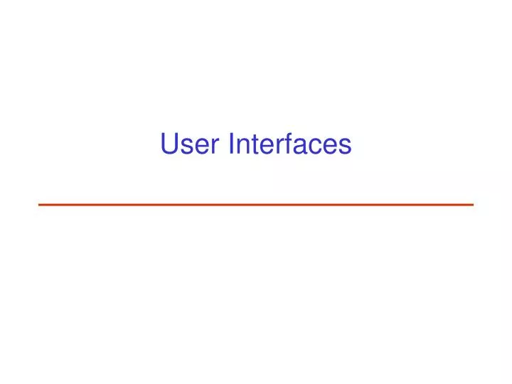 user interfaces n.