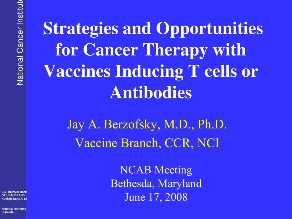 Ppt Strategies And Opportunities For Cancer Therapy With Vaccines Inducing T Cells Or Antibodies Powerpoint Presentation Id 4394530