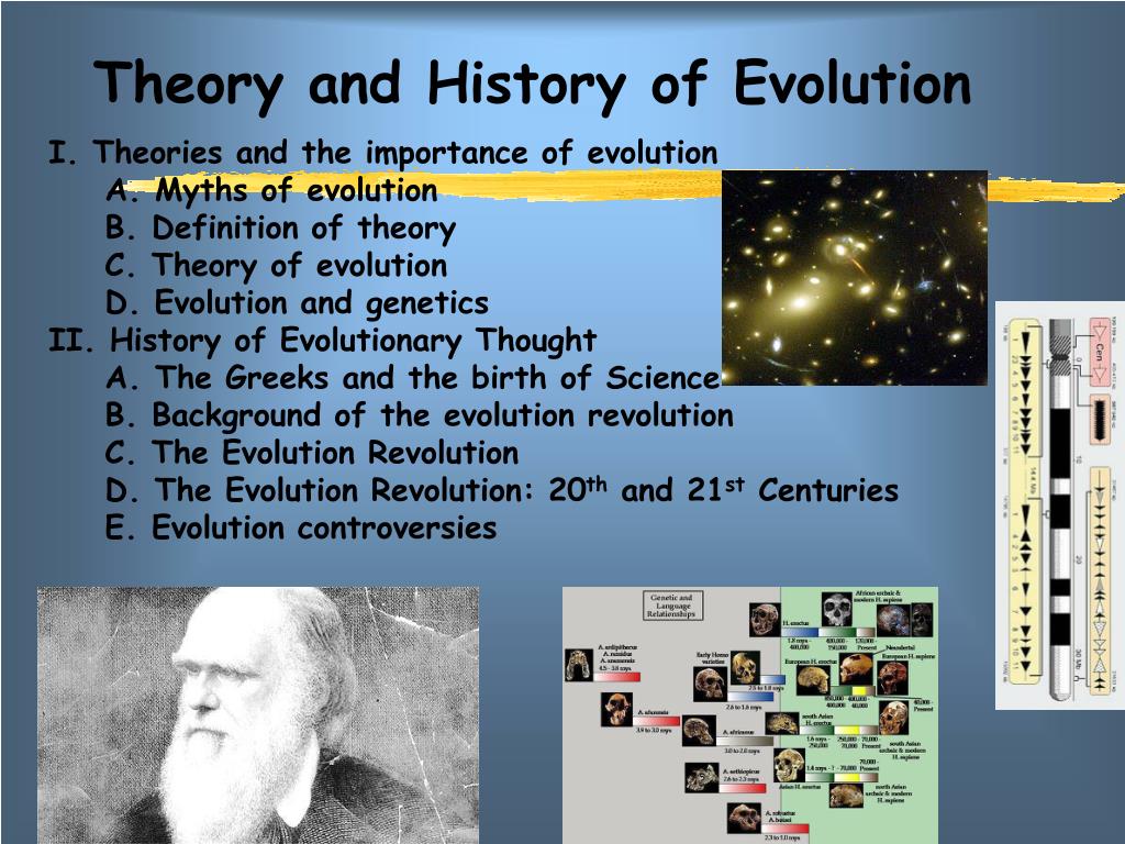 the history of evolutionary theory assignment