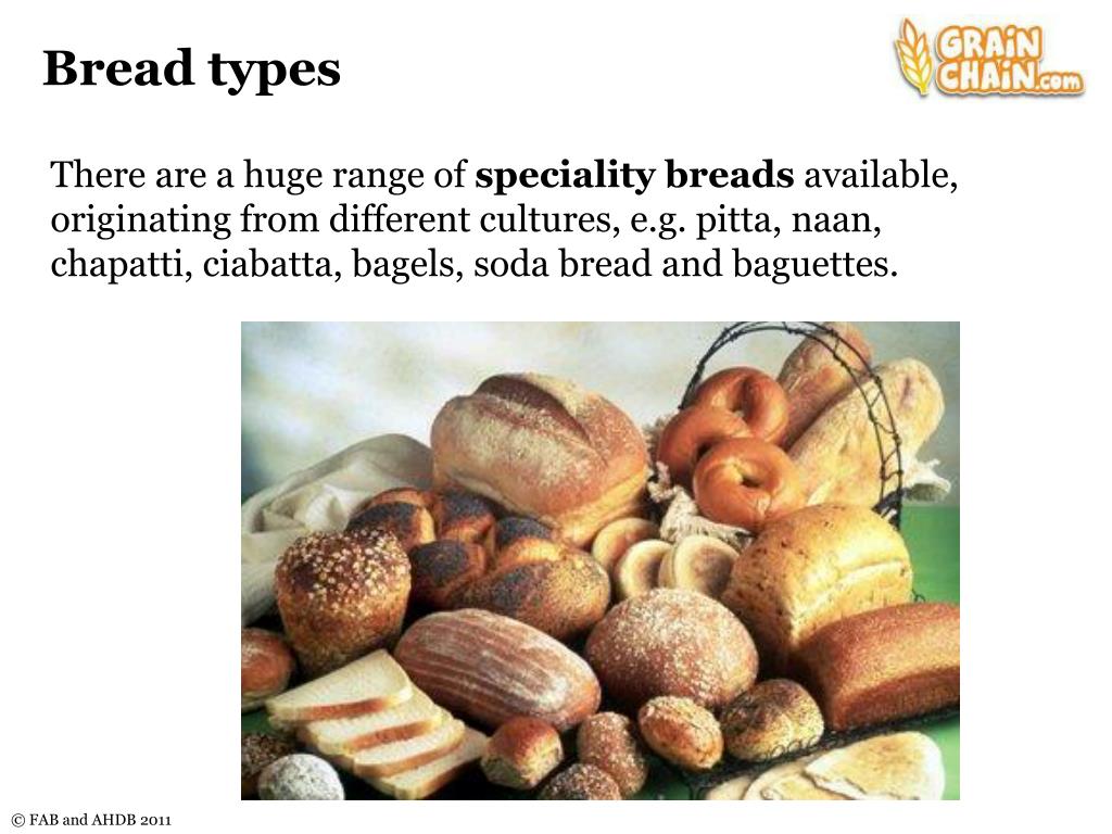 types of bread presentation