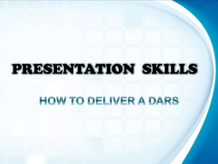 presentation skills n.