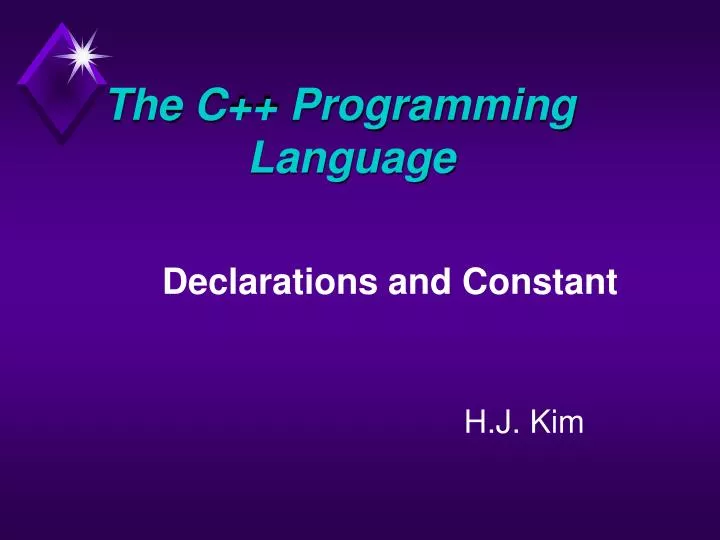 PPT - The C++ Programming Language PowerPoint Presentation, free ...