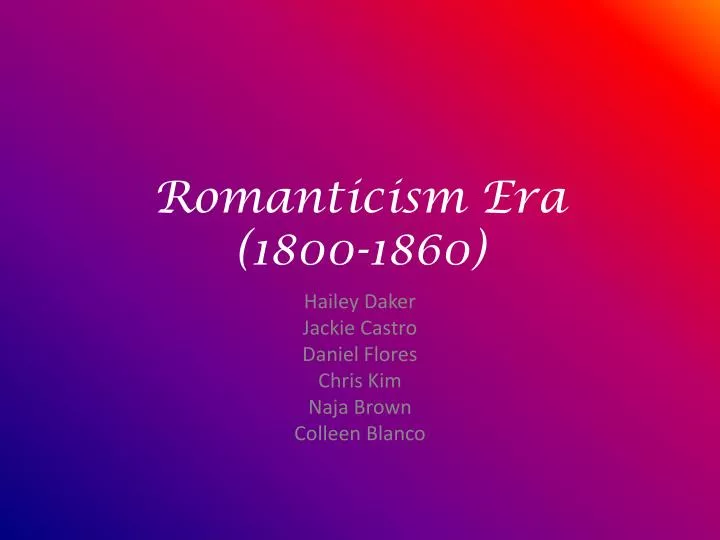 essay of romantic era Recitation & explication essay: poetry dominated the romantic era and was overwhelmingly important to both authors and readers. essay of romantic era Recitation & explication essay: poetry dominated the romantic era and was overwhelmingly important to both authors and readers.