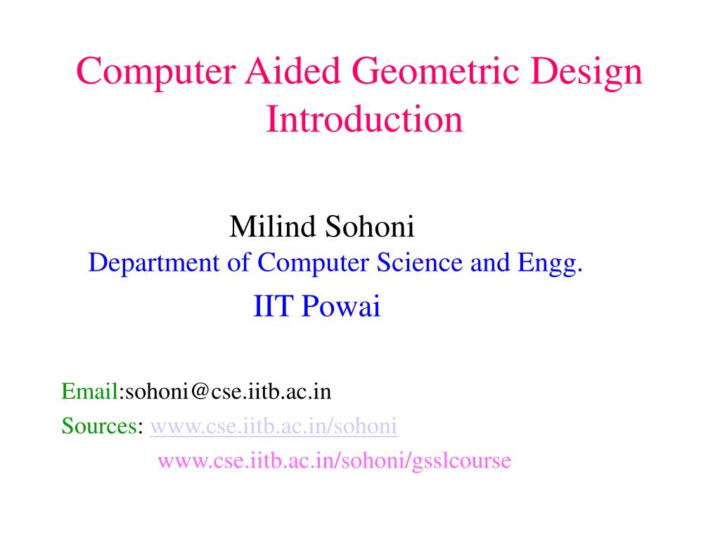 PPT Computer Aided Geometric Design Introduction PowerPoint Ppt computer aided geometric design introduction powerpoint