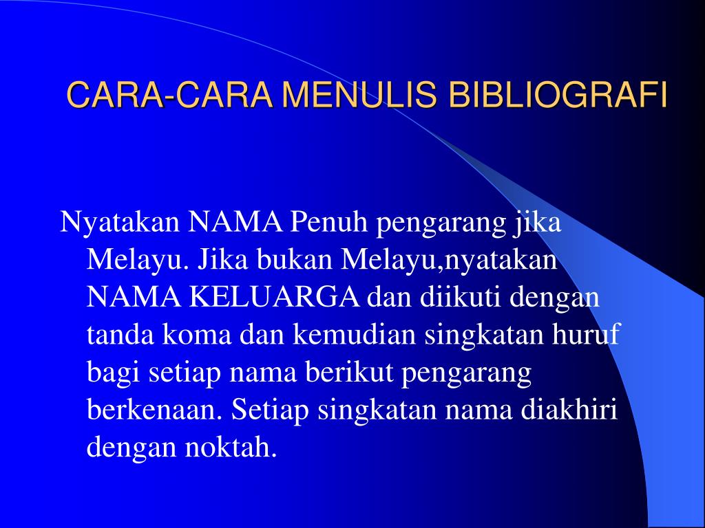 Cara Menulis Sumber Rujukan Di Setiap Muka Surat