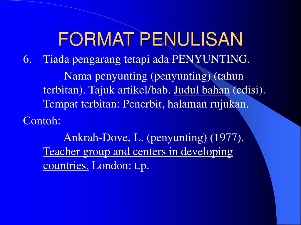 Ppt Bibliografi Senarai Rujukan Powerpoint Presentation Free Download Id 4400641