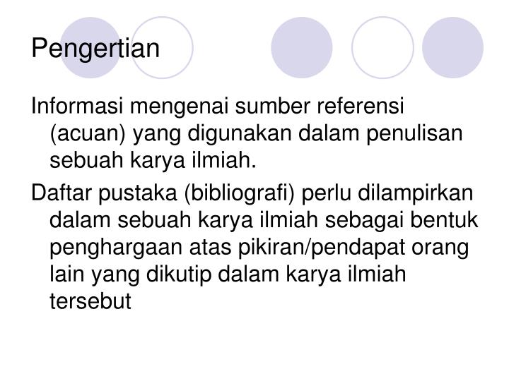 PPT - Menulis daftar pustaka PowerPoint Presentation - ID 