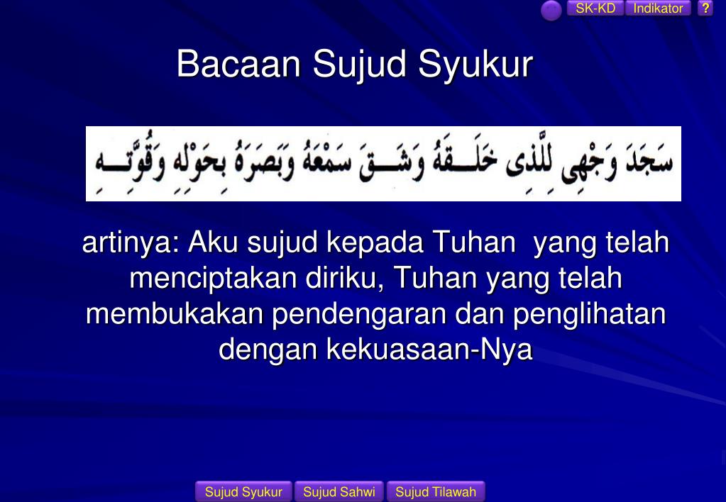 bacaan ketika sujud sajadah