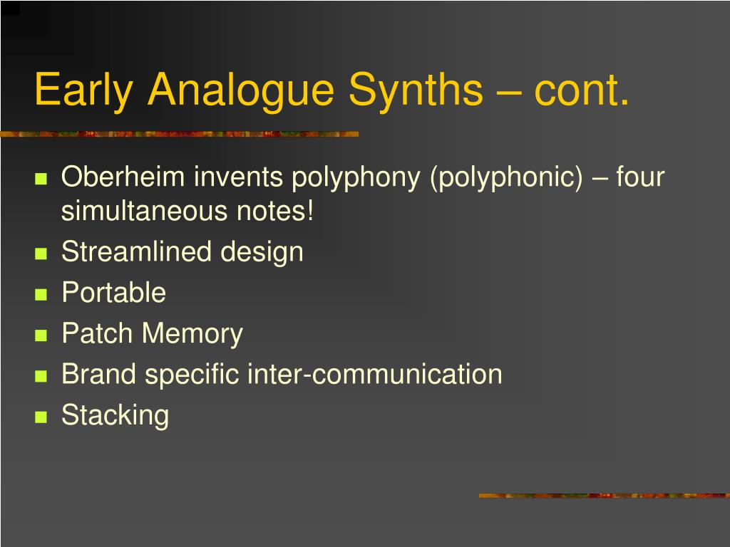 PPT A brief history of Electronic Music PowerPoint Presentation, free