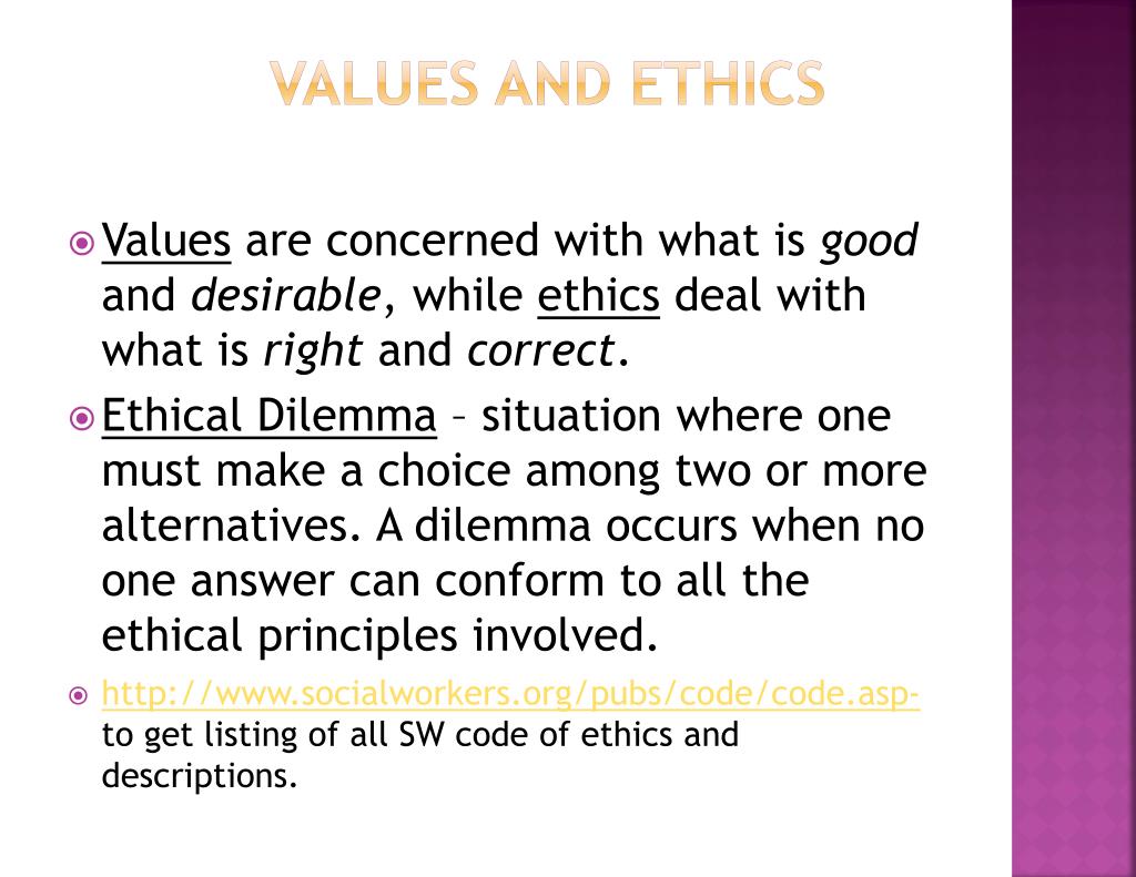 social work values and ethics essay