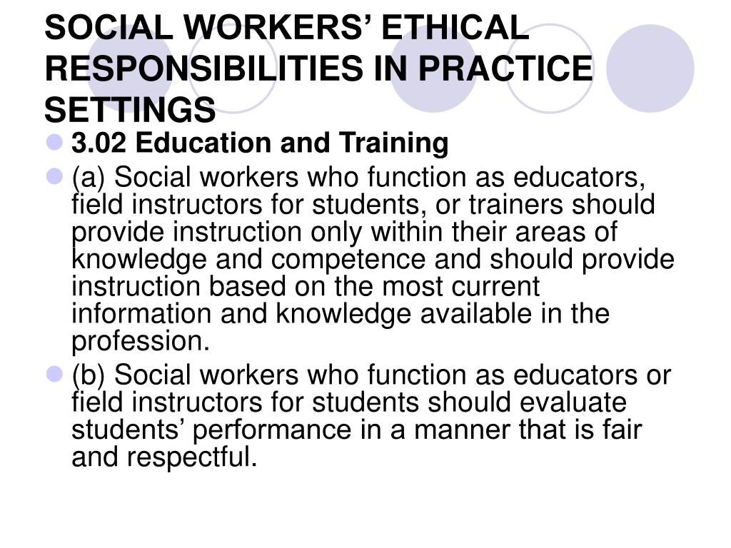 Social Worker s Ethical Responsibility