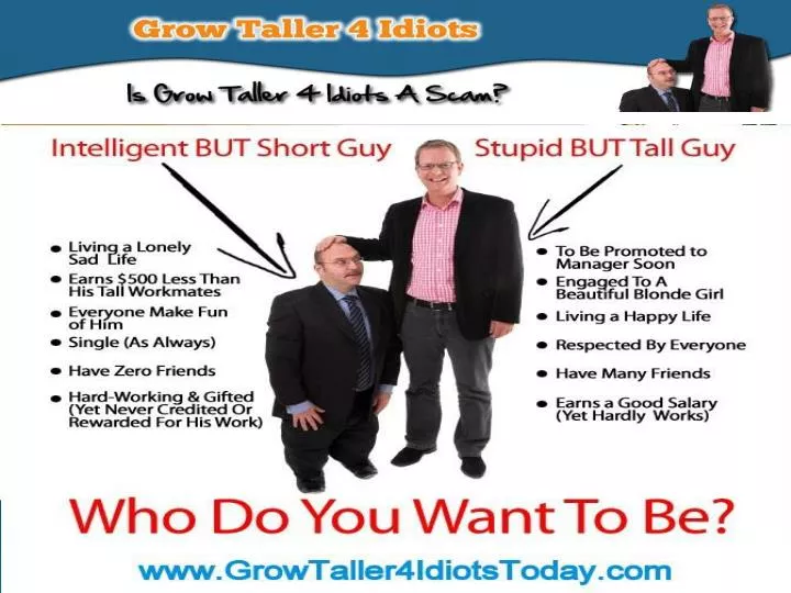 Ppt Grow Taller 4 Idiots Review Increase Height