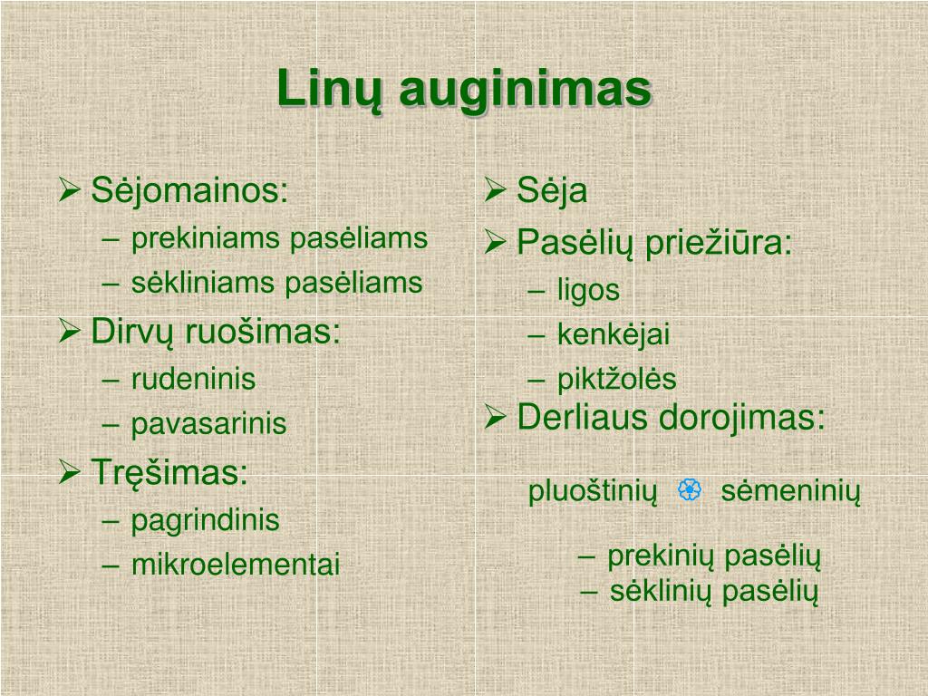 PPT - Linai Lietuvoje PowerPoint Presentation, free download - ID:4404133