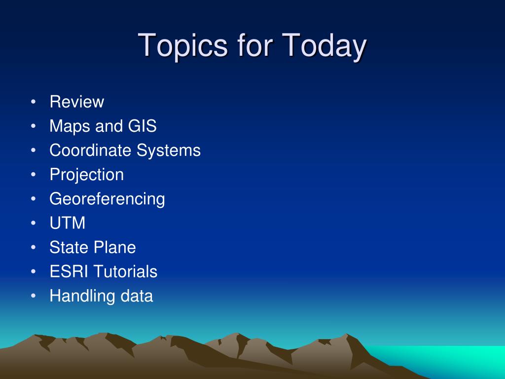 research topics in gis