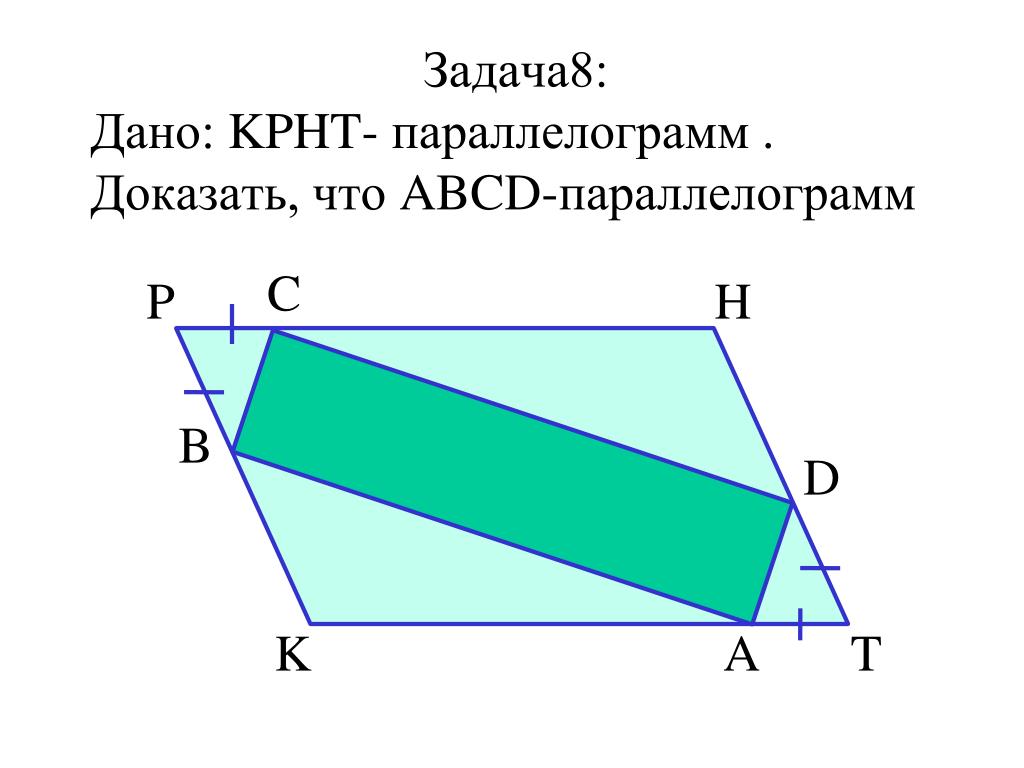 Найдите периметр параллелограмма изображенного на рисунке ан 9